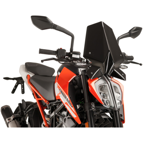 Verkleidung Windschild Puig New Generation Sport schwarz für KTM Duke 125, 200, 390 17- PUI9514N