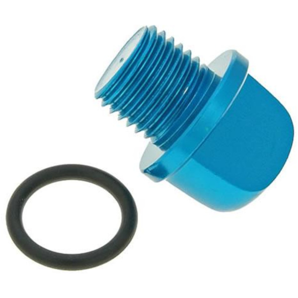 oil filler screw / oil screw plug aluminium blue for Minarelli VC15236