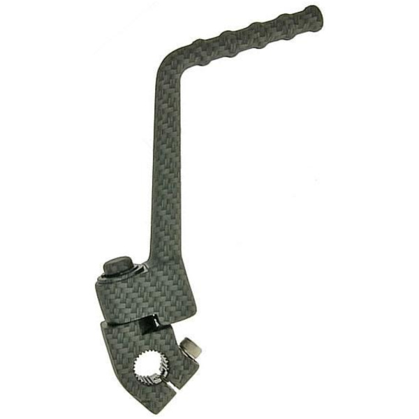 Hebel Kickstarter Aluminium Carbon-Look für Minarelli AM VC18400 passend für Rieju Spike  50  2008, 1,8/8,8 PS, 1,3/6,5 kw