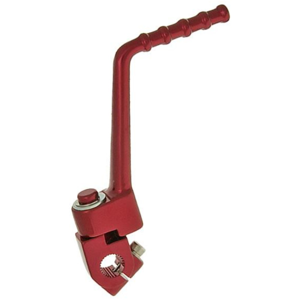 kickstart lever aluminum red for Minarelli AM VC18402 fitting for Aprilia RX 6-Gang 50 ST000/ST001/STA01 1998, 2,7 PS, 2 kw