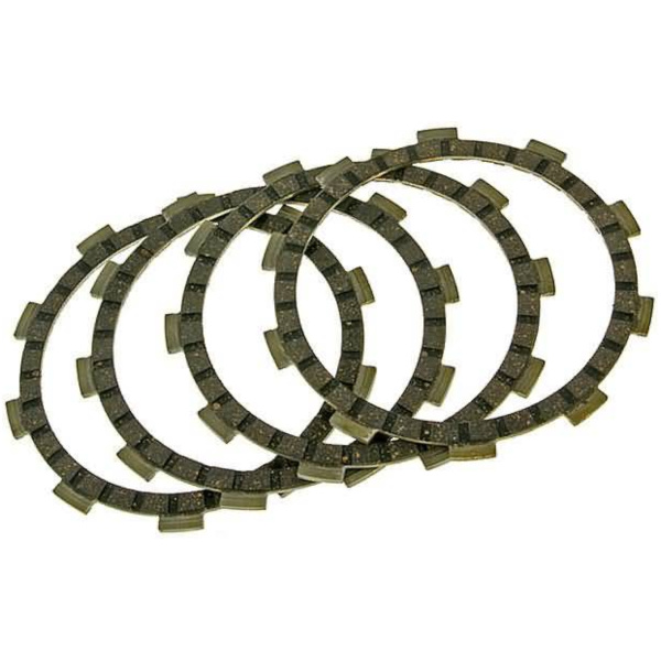 clutch disc set 4-friction plate type for Minarelli AM, Generic, KSR-Moto, Keeway, Motobi, Ride, CPI, 1E40MA, 1E40MB VC19092
