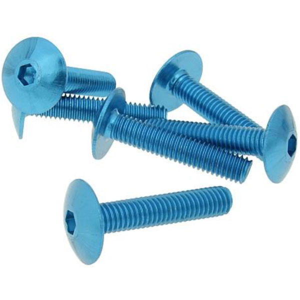 Bolzen Schraubensatz 6 Stück Verkleidung blau - M6x30 VC21245