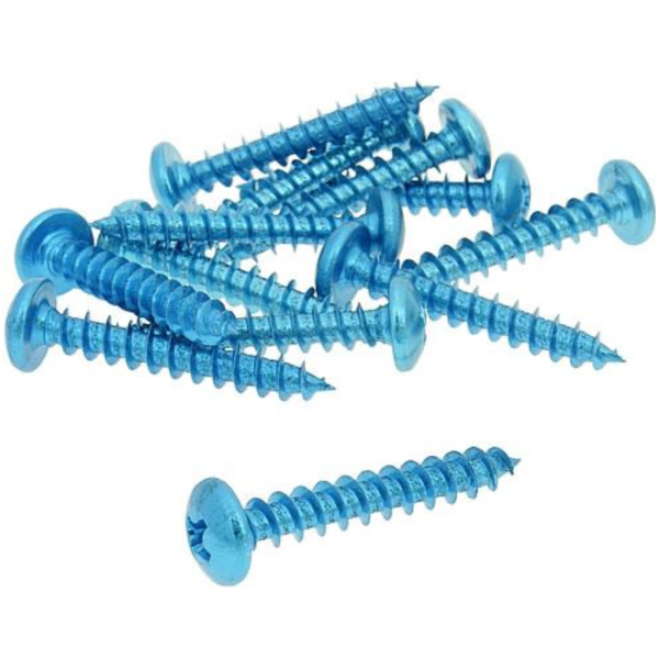 fairing screws anodized aluminum blue - set of 12 pcs - M5x30 VC21253
