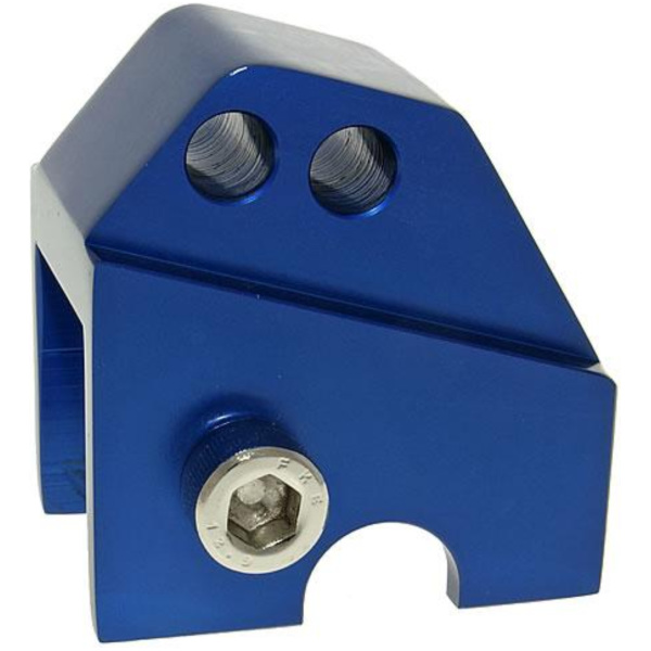 Fahrwerk Höherlegungssatz CNC 2-Loch blau für Piaggio VC21315