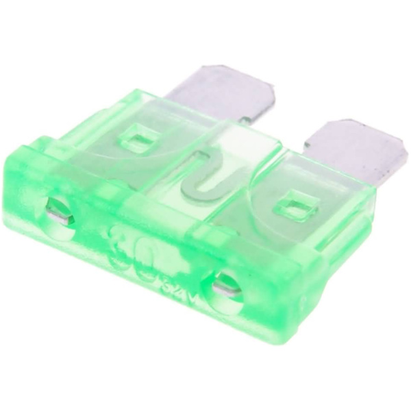 blade fuse flat 19.2mm 30A green in color VC31008