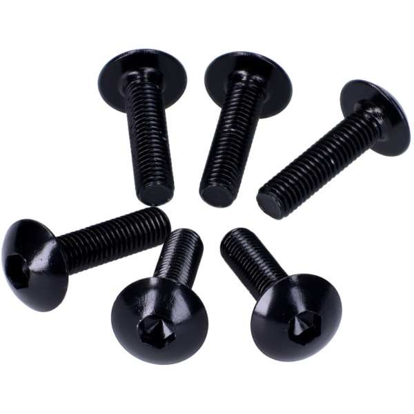 fairing screws hex socket head - anodized aluminum black - set of 6 pcs - M5x20 VC43305