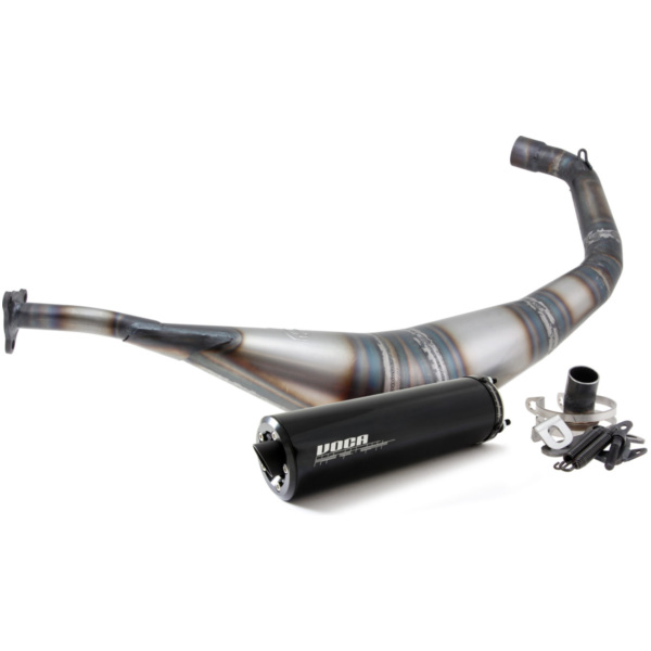 exhaust VOCA Warrior 50/70cc black silencer for Derbi EBE, EBS, D50B VCR-RD20192/BK fitting for Derbi Senda R 50 SENDA H 1997, 