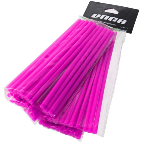 Speichencover Set VOCA 215mm vorn, 190mm hinten - je 38 Stück - pink VCR-SD200/PI