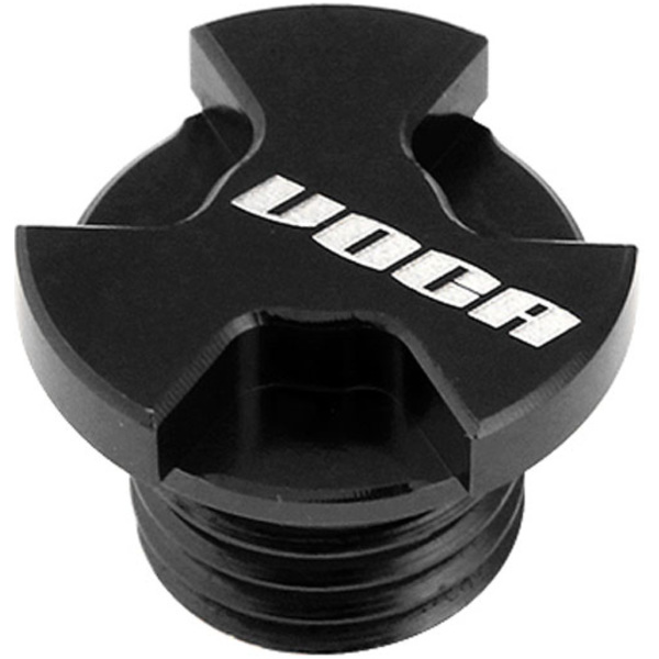 oil screw plug VOCA CNC black for Minarelli AM, Generic, KSR-Moto, Keeway, Motobi, Ride, 1E40MA, 1E40MB VCR-SD9188/BK