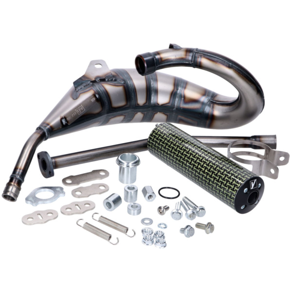 exhaust Yasuni Cross HM MAX carbon / aramid design for Aprilia RX, SX, Derbi R, SM, Gilera RCR, SMT YA233TCK fitting for Derbi Senda R 50 SENDA H 1997, 