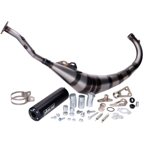 exhaust Yasuni R2 MAX PRO black for Aprilia RS 50, for: Yamaha MBK TZR 50, Rieju