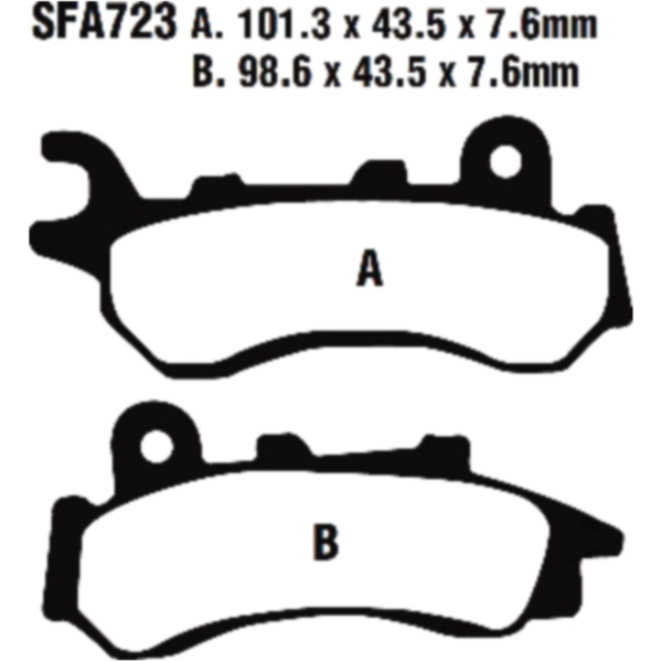 Brake pads scooter ebc SFA723
