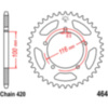 Rear sprocket 49 tooth pitch 420 silver_1