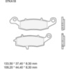 BRAKE PADS SINTERED ROAD FRONT LONG LIFE LA BREMBO_1