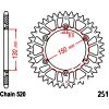 Rear sprocket aluminium 48 tooth pitch 520_1