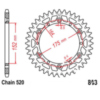 Rear sprocket aluminium 47 tooth pitch 520_1