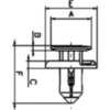 Rotating push rivet RVTPP01_1