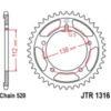 Rear sprocket 41 tooth pitch 520 silver_1