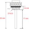 Öltemperatur Direktmesser JMP 27X3MM Alternative: 7090715_2