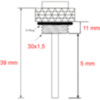 Öltemperatur Direktmesser JMP 30X1.5 mm Alternative: 7091374_2