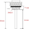 Öltemperatur Direktmesser JMP 24X2MM Alternative: 7090064_1