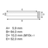 Gleitstift Satz Bremsklotz Tourmax_1