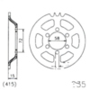 Rear sprocket 45 tooth 415 black_1