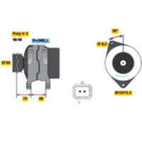 ALTERNATOR AT 1135
