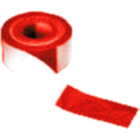 ABSPERRBAND Folie rot/weiß 100MTR