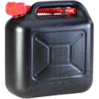 Black plastic 10l fuel can