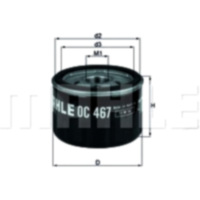 Oil filter oc467