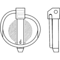 KLAPPSPLINT verzinkt 4.5 mm