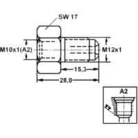 Adapter Bremsleitung ID Zwischenstück M12-10X1