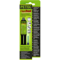 Petec 2 pack plastic adhesive bond