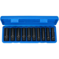 Impact socket set hex 1/2 inch