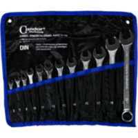 Combination spanner set 12 piece