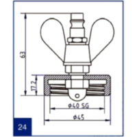 Anschlussdeckel NR.24 passend für Honda CA Rebel 125 JC24 1995, 11 PS, 8,1 kw