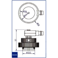 Anschlussdeckel NR.62 A passend für Honda CA Rebel 125 JC24 1995, 11 PS, 8,1 kw