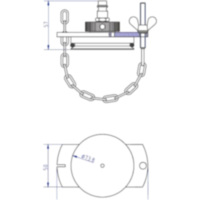 Anschlussdeckel NR.80 passend für Honda CA Rebel 125 JC24 1995, 11 PS, 8,1 kw