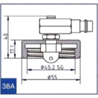 Anschlussdeckel NR.38 A passend für Honda NT Deauville 650 RC47C 2000, 34 PS, 25 kw