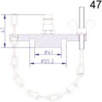 Anschlussdeckel NR.47 passend für Honda NT Deauville 650 RC47C 2000, 34 PS, 25 kw
