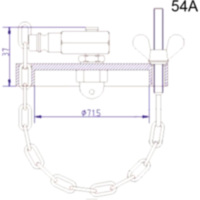 Anschlussdeckel NR.54 A passend für Honda CA Rebel 125 JC24 1995, 11 PS, 8,1 kw