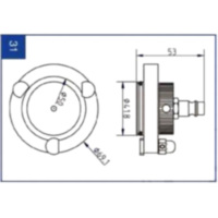 Anschlussdeckel NR.31 passend für Honda NT Deauville 650 RC47C 2000, 34 PS, 25 kw