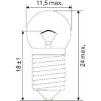 Glühbirne Lampe 6V0.6W JMP