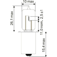 Bulb hs2 6v15w jmp