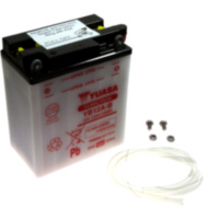 Motorradbatterie YB12A-B Yuasa passend für Kawasaki GPZ  500 EX500D 1998, 60/50/34/27 PS, 44/37/25/20 kw