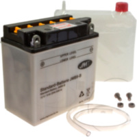 Motorcycle Battery YB9-B JMT fitting for Vespa PK Automatik E-Starter 125 VAM1T 1984, 8 PS, 6 kw