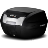 Shad top case black 40l fitting for Rieju Spike  50  2008, 1,8/8,8 PS, 1,3/6,5 kw
