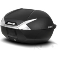 Topcase black 47l shad fitting for Rieju Spike  50  2008, 1,8/8,8 PS, 1,3/6,5 kw