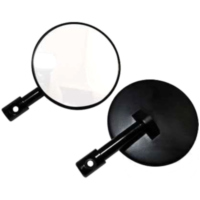 Superbike bar end mirror black